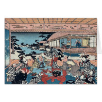 Act Seven by Utagawa, Toyokuni Ukiyoe Greeting Cards