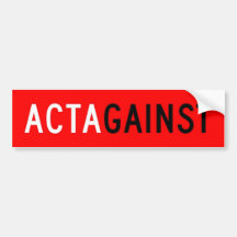 ACTAgainst Bumper Sticker