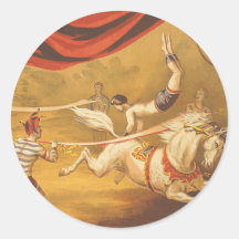 Acte de cirque de PIÈCE EN T Autocollants Ronds