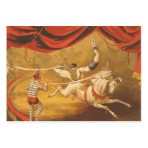 Acte de cirque de PIÈCE EN T Carte De Visite