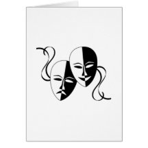 Acting Faces Greeting Cards