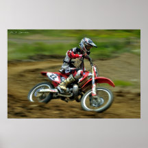 Action de motocross poster