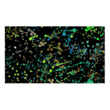 Action Painting Splatter Art Business Cards