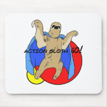 Action Sloth Coloured Mouse Pad