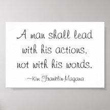 Actions...Not Words Poster