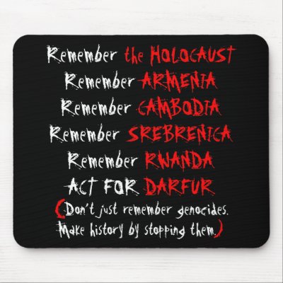 Activism: Don't just remember genocides... Mousepads by inamar
