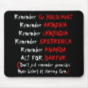 Activism: Don't just remember genocides... mousepads
