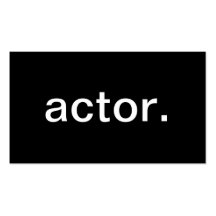 Actor Business Card Templates