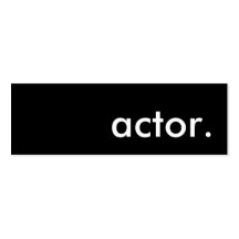 actor. business cards