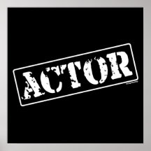 Actor Stamp Poster