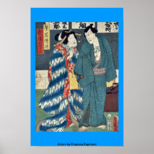 Actors by Utagawa,Toyokuni Poster