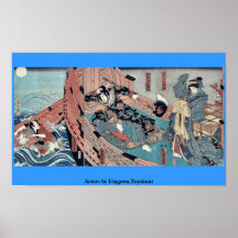 Actors by Utagawa,Toyokuni Print