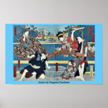 Actors by Utagawa,Toyokuni Print