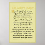 Actor's Prayer Poster posters