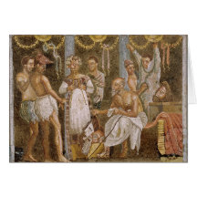 Actors rehearsing for a Satyr play, c.62-79 AD Cards