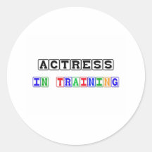 ACTRESS144 ROUND STICKER