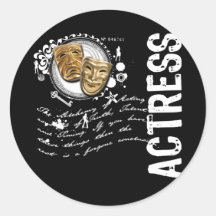 Actress Alchemy of Acting Round Stickers