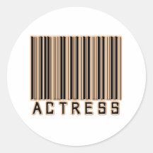 Actress Barcode Sticker