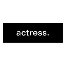 Actress Business Card