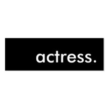 actress. business cards
