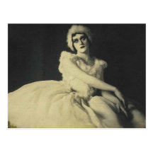 actress in ballerina outifit post card