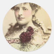 Actress Phyllis Broughton Round Sticker