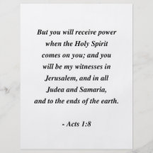 ACTS 1:8 FLYER