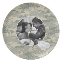 ACU Camo  and Dog Tags Frame Photo Plate plates