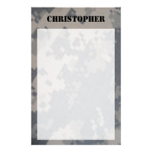 ACU Camo Personalized Stationary Stationery Design