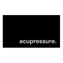 Acupressure Business Card