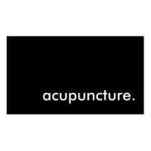acupuncture. business card template