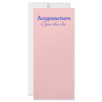 Acupuncture - Open the chi