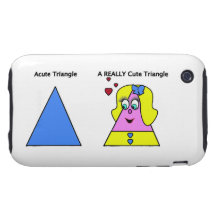 Acute Triangle A Really Cute Triangle iPhone 3 Tough Cover