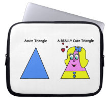 Acute Triangle A Really Cute Triangle Laptop Computer Sleeves