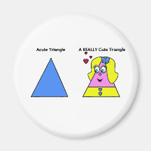 Acute Triangle A Really Cute Triangle Refrigerator Magnet