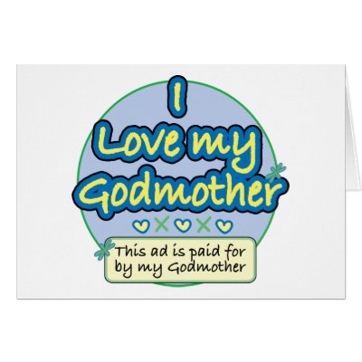 Ad paid for by my Godmother blue Card by bbdesignsco