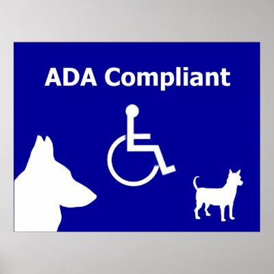 ADA Compliant Poster by Service_Dog_Info_Net