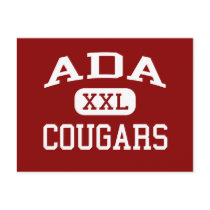 Ada - Cougars - Junior High School - Ada Oklahoma Postcard