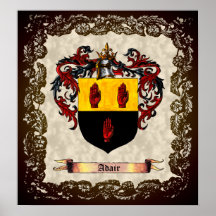 Adair Coat of Arms Poster