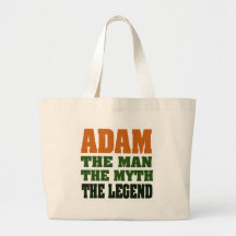 Adam - the Man, the Myth, the Legend! Canvas Bags