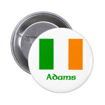 Adams Irish Flag buttons