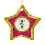 Add 2 photo both sides Ornament gold illusion
