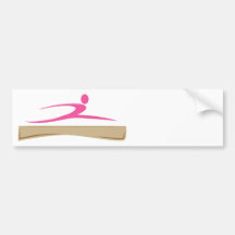 Add a Name Gymnastics Bumper Sticker
