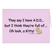 ADD full of Kitty Humour Card