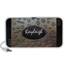 Add Her Name Designer Doodle Speaker