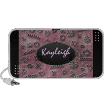 Add Her Name Designer Doodle Speaker