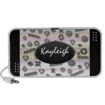 Add Her Name Designer Doodle Speaker