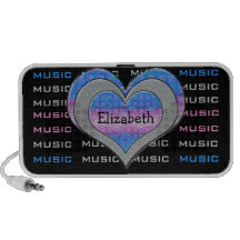 Add Her Name Music and Hearts Doodle Speaker