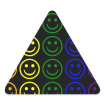 Add Text & Images Gifts: Rainbow Smiley Faces Stickers