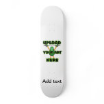 Add text to this cool leopard skateboard